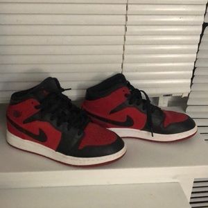Authentic Air Jordan 1 black and red